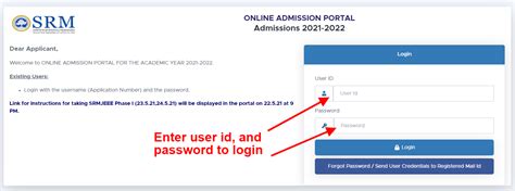 srm ktr admission portal|SRM Online Admission Portal .